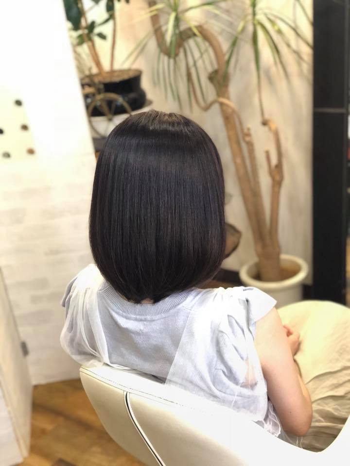 モデルの八伏紗世ちゃんヘアメンテナンスに来てくれた♪